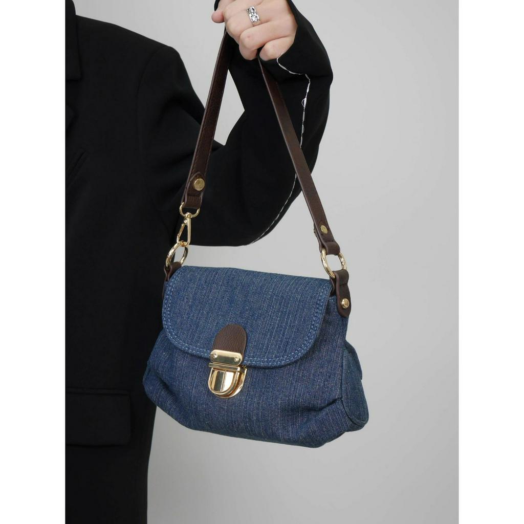 Túi xách nữ kẹp nách đeo chéo đẹp phong cách y2k trẻ trung size 23 vải jean TX0108 Hana Bags