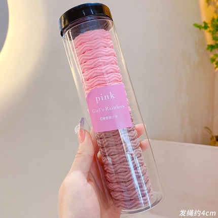 MVP2600 Set 20 Dây Chun Buộc Tóc Siêu Xinh Đựng Trong Hộp Ống Trong Suốt Tiện Lợi Chất Thun Buộc Siêu Co Dãn