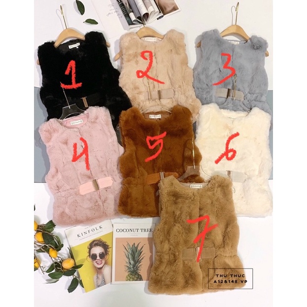 Áo gile lông cổ vuông ms8803 | BigBuy360 - bigbuy360.vn