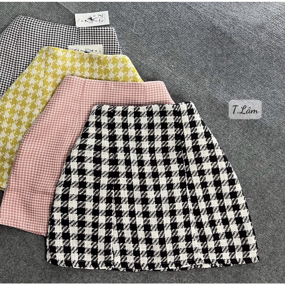 CHÂN VÁY CARO CHỮ A