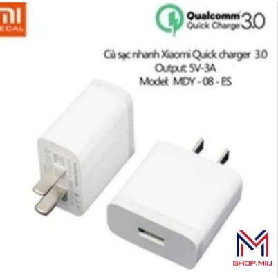 Bộ Sạc Nhanh MDY-08-ES Hỗ Trợ Sạc Nhanh QC3.0 ( Bảo Hành 6 Tháng )