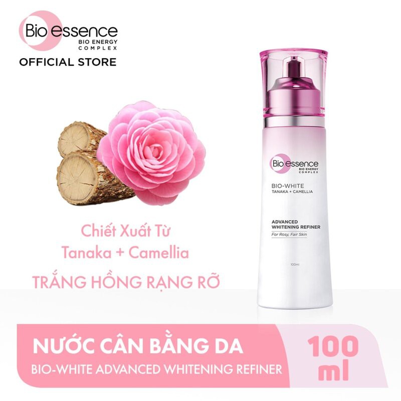 Nước Hoa Hồng Bio-essence Làm Sáng Da 100ml