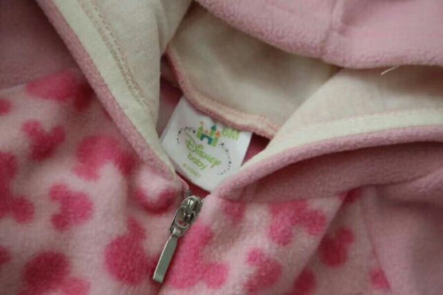 Body nỉ chất dày kéo khóa có nón hàng xuất Disney