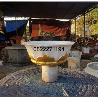 khuôn đúc chậu bát sen 35 ( khuôn chậu ABS có lòng trong)