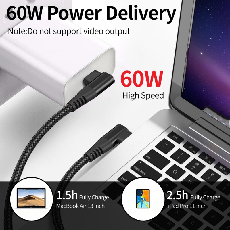 Dây Cáp Sạc Truyền Dữ Liệu USB C Bẻ Góc 90 Độ Tiện Dụng