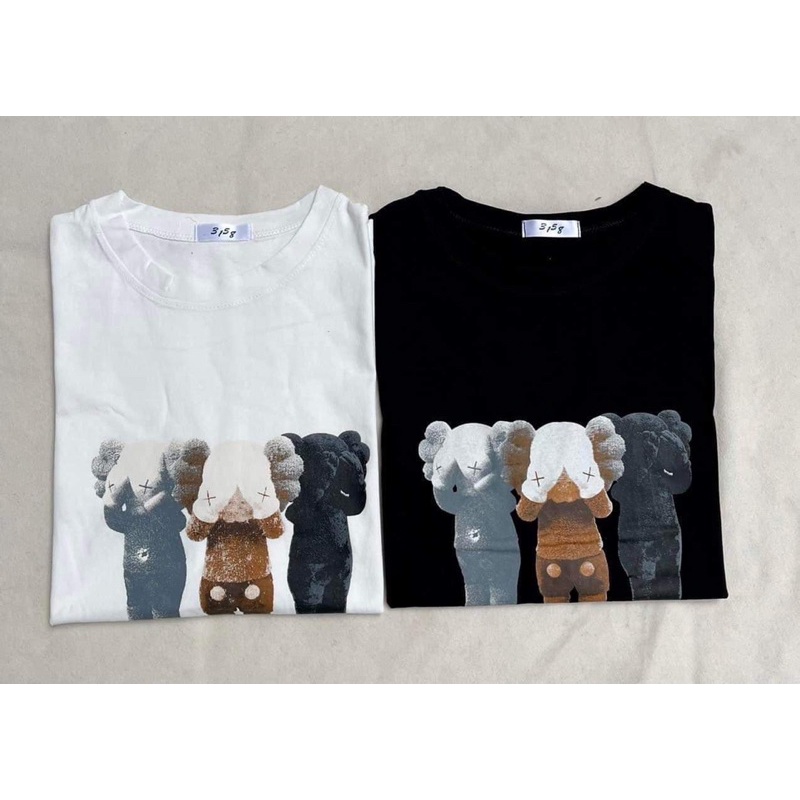 Áo phông Kaws che mặt chất cotton khô H2A766
