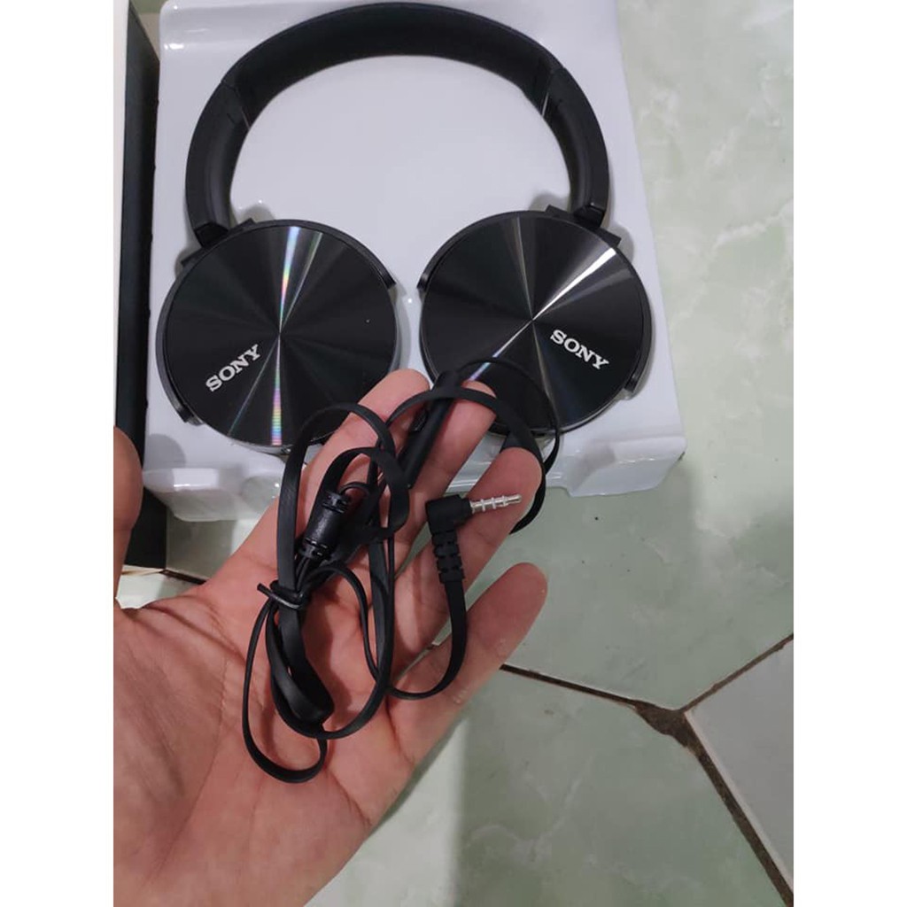 Tai Nghe Chụp Tai HEADPHONE SONY EXTRA BASS MRD - XB450 Bao Test Âm Thanh 15 Ngày