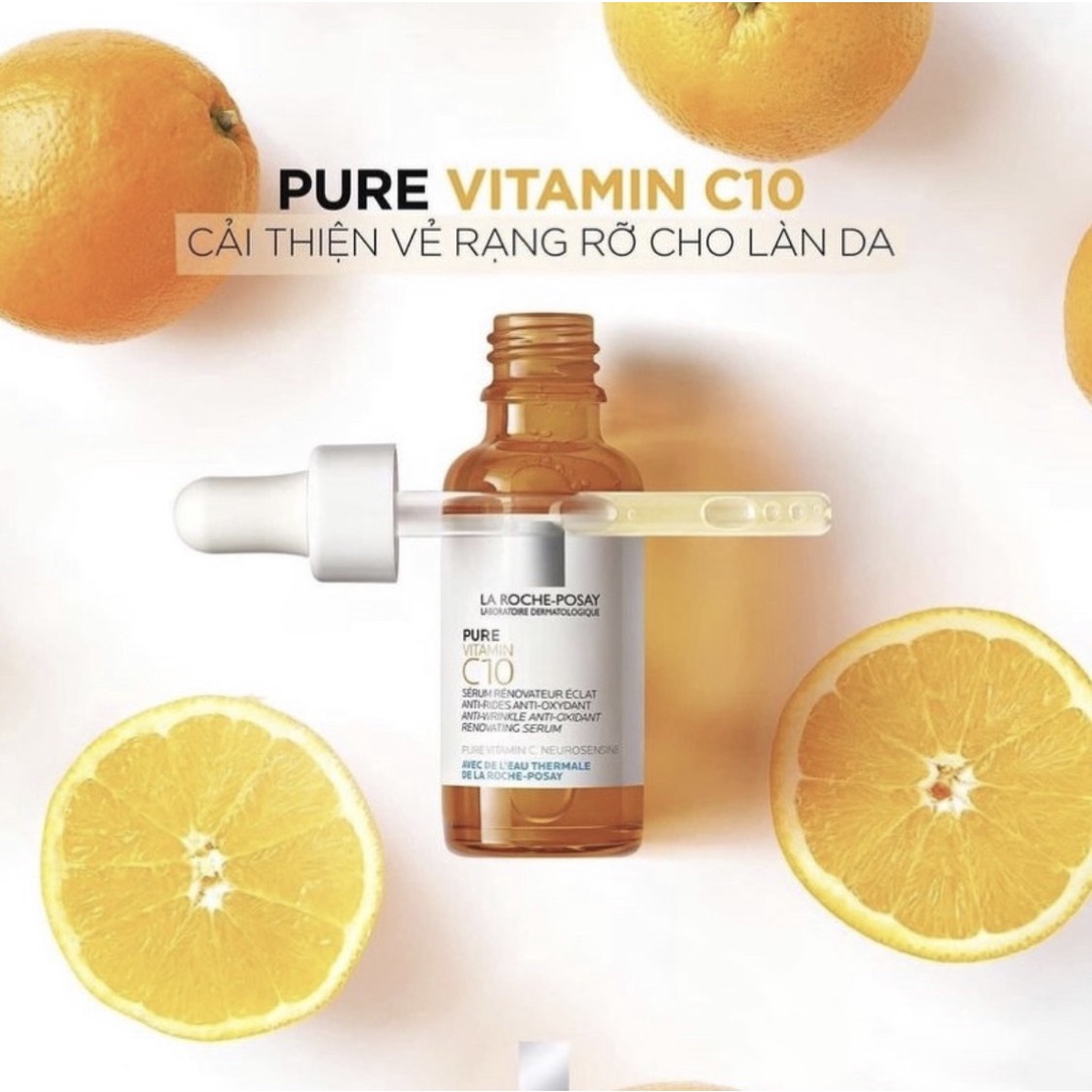 Laroche-Posay Pure VitaminC10. La roche-Posay Pure Vitamin C10 Chai 30ml Hàng Pháp