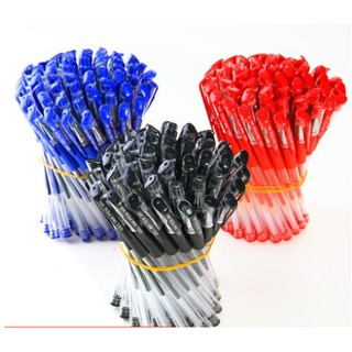Set 100 bút bi nước văn phòng mực đều nét chữ đẹp