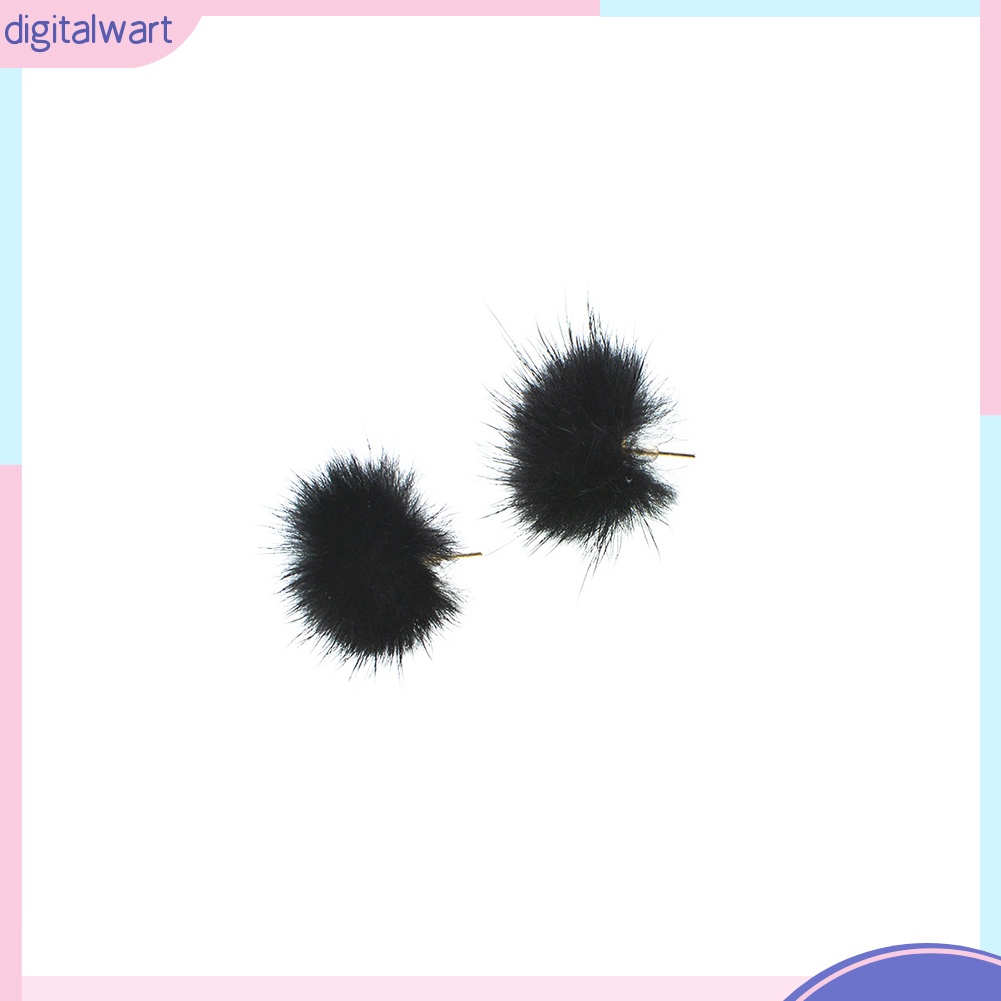 Hoa tai hình bóng lông thời trang thanh lịch dành cho nữ