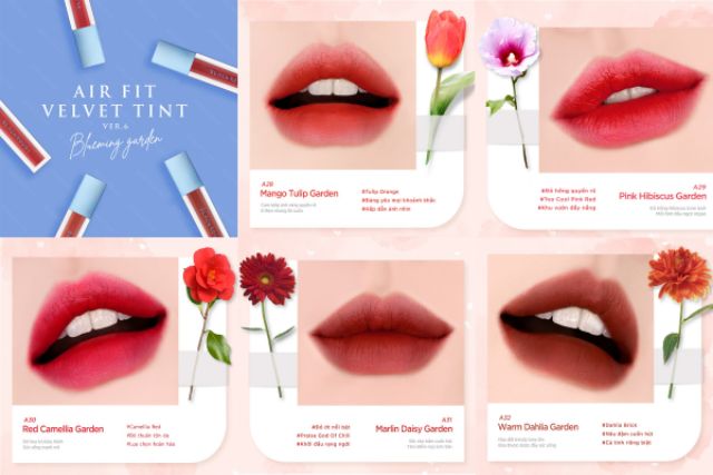 Black Rouge Air Fit Velvet Tint Ver 6 – Blueming Garden | Thế Giới Skin Care