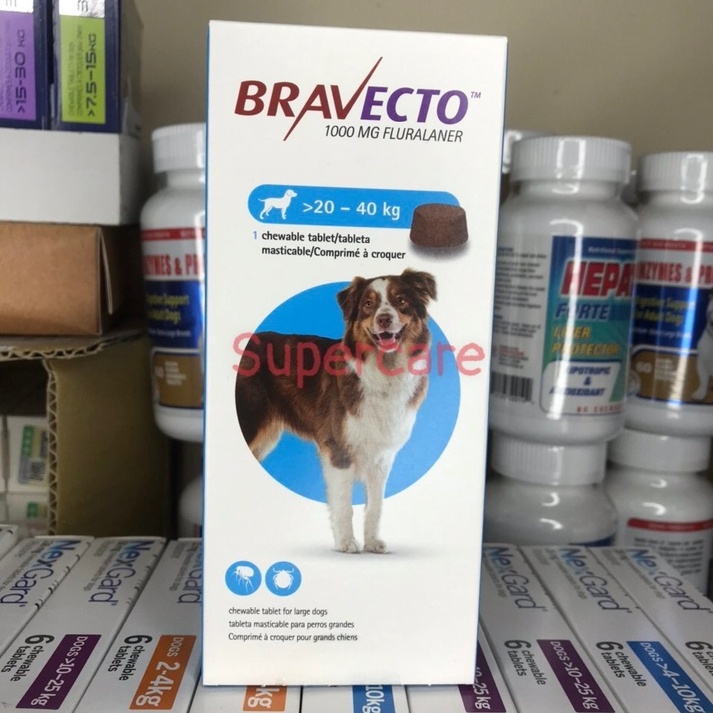 Bravecto Viêm Da Ghẻ Demodex Ve Rận Chó 20-40Kg