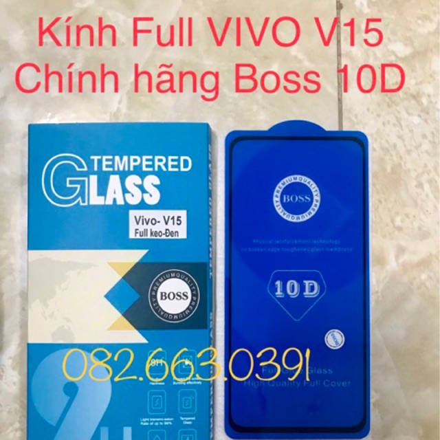 Kính cường lực Vivo V15 Kính Full/ nano full + cường lực camera