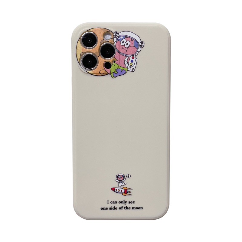 Ốp Iphone 11 12 Pro 12pro Max 12mini 7Plus 8plus X Xs Max Cute Giải cứu trái đất in 3D silicon bảo vệ camera