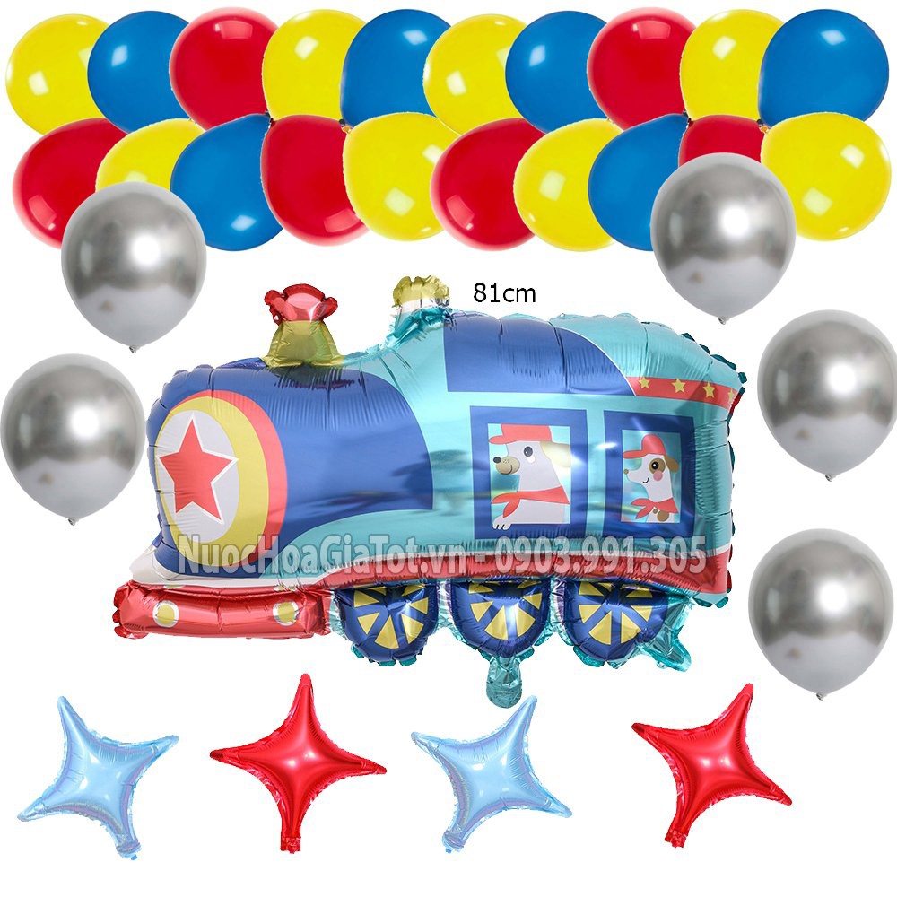 Set bong bóng Cá Mập Baby Shark trang trí tiệc sinh nhật sang chảnh bé trai gái nam nữ