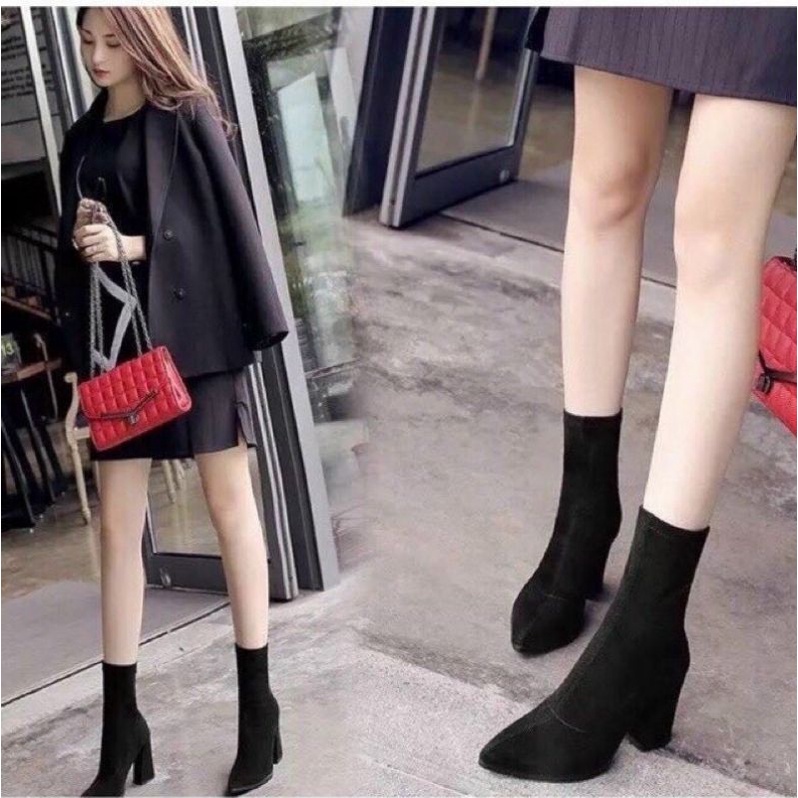Giày Bốt Nữ Da Lộn Cao Cấp Hót Trends | BigBuy360 - bigbuy360.vn