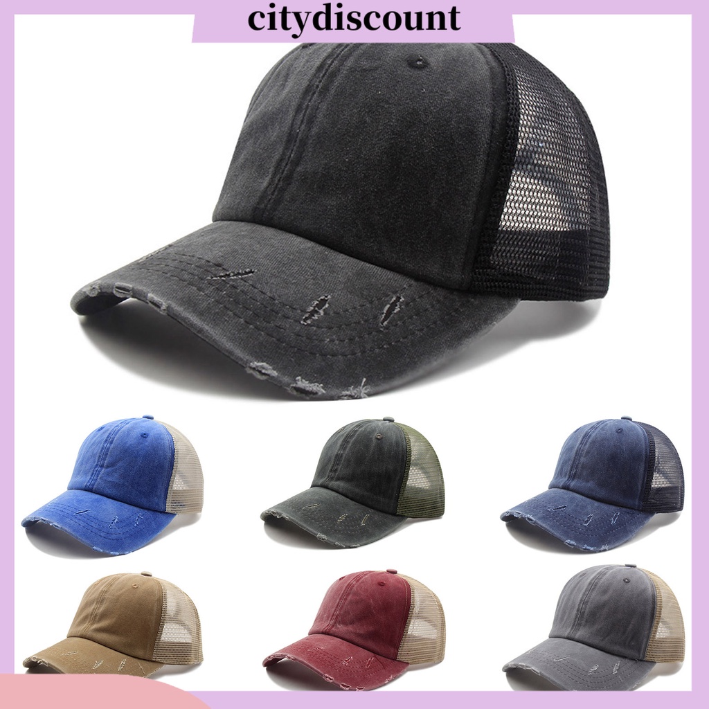 Nón Lưỡi Trai Phối Lưới Thời Trang Unisex
