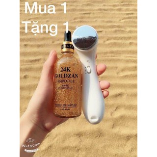Serum bụi vàng 24k GOLDZAN tặng kèm máy MASSAGE ION