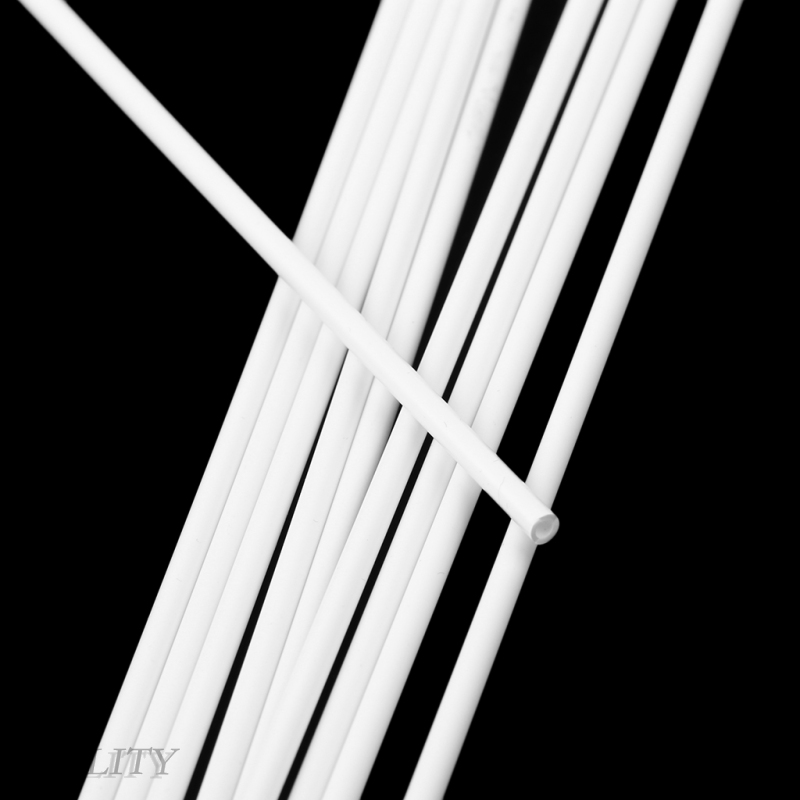 Bộ 10 Ống Nhựa Tròn Dài 250mm Làm Mô Hình Kiến Trúc