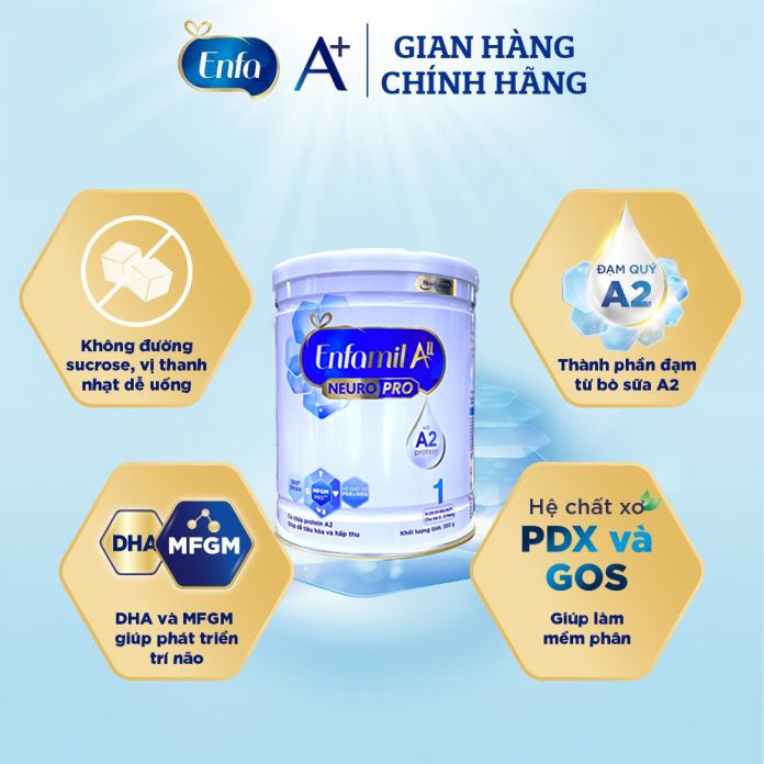 [LẺ GIÁ SỈ] Sữa Enfamil A2 Neuro Pro 1 350g - 800g Chính Hãng Enfa Giá Rẻ Vô Địch Babivina