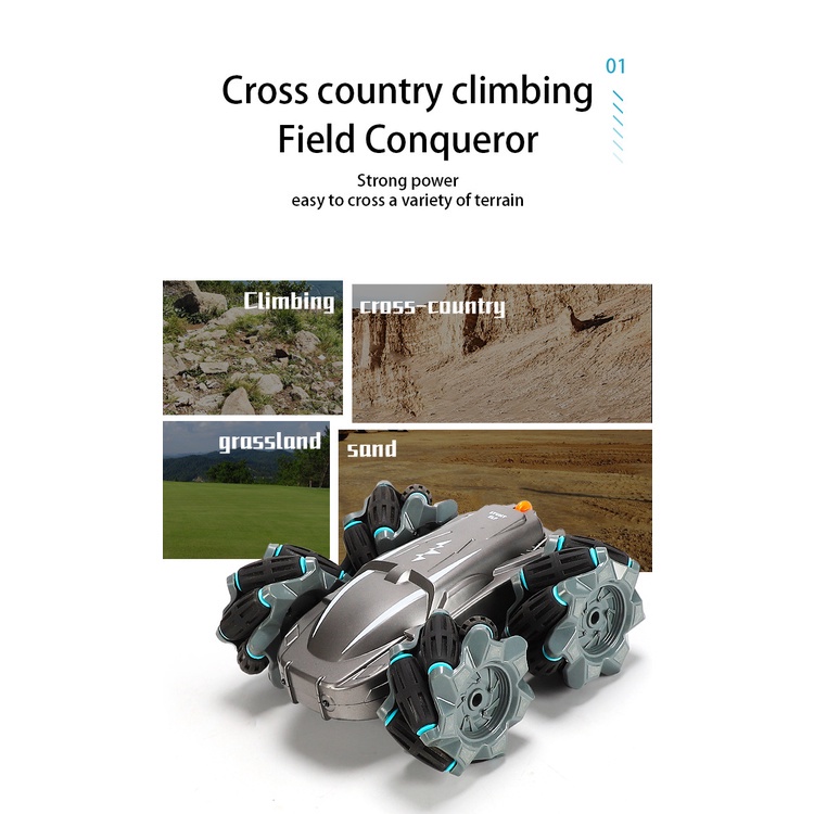 Đồ Chơi Xe Hơi Điều Khiển Từ Xa Xoay 360 Độ ° Đèn Xoay Chiếu Sáng Có Thể Sạc Lại Dành Cho Xe Đua