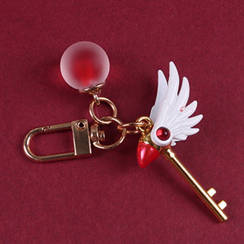Móc khóa hình gậy phép thuật Sakura sáng tạo thời trang