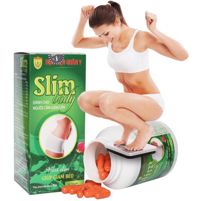 Giảm cân Slim Body New - Học Viện Quân Y (Hộp 100 viên) - [CHÍNH HÃNG]