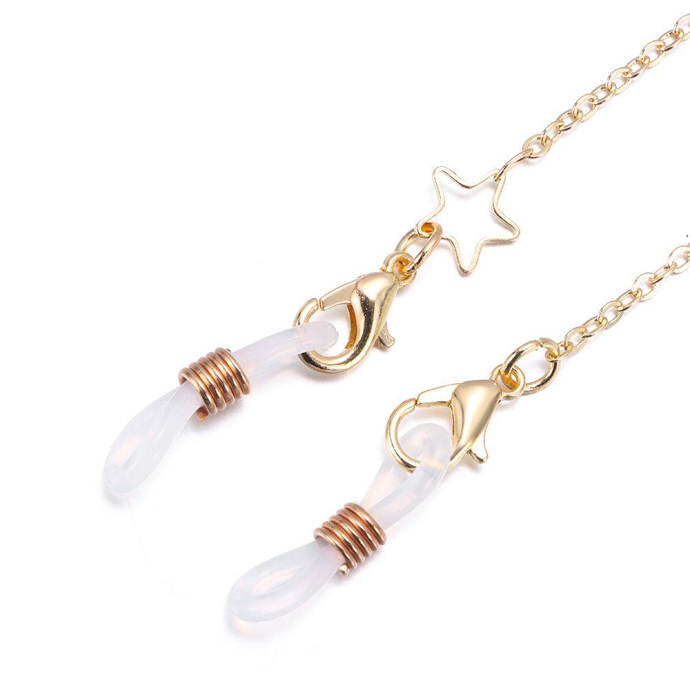 BORAG Dây Xích Đeo Mắt Kính Bằng Hợp Kim Hình Trăng Sao Thời Trang