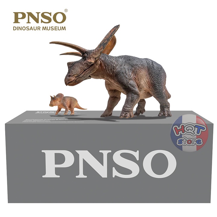 Mô hình Khủng Long Torosaurus Aubrey and Dabei PNSO tỉ lệ 1/35 chính hãng