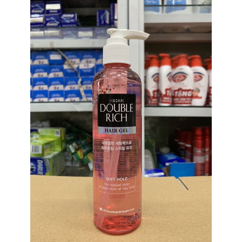 Gel vuốt tóc Double Rich Giữ Nếp Tóc Uốn 250ml