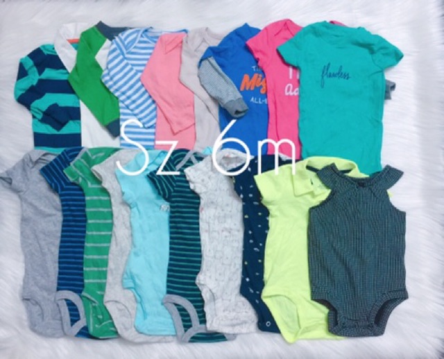 Bodysuit bé trai bé gái trộn hãng size 0-24m