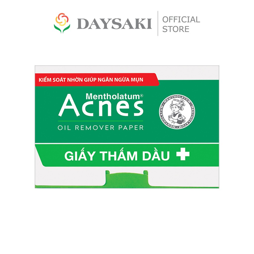 Acnes Combo Gel Rửa Mặt Giúp Kiểm Soát Nhờn Oil Control Cleanser 50g và Giấy Thấm Dầu Oil Remover Paper 100 tờ