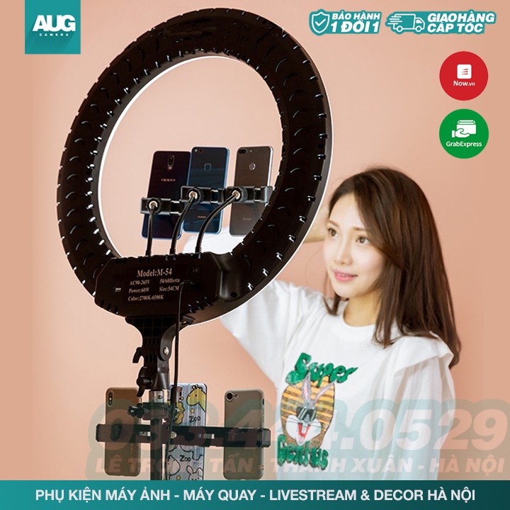Bộ Đèn Livestream 26,36,45cm - Full Combo Tặng Chân Đèn - AUG Camera Hà Nội