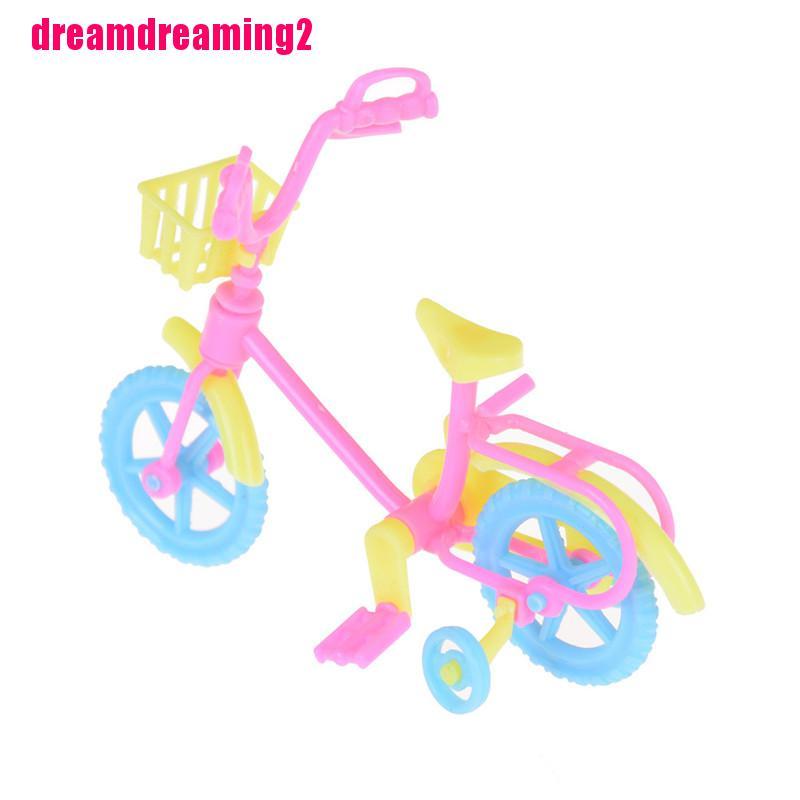 [Dream]Cute Bicycles Bikes Mini Toy for Barbie Accessories Girls Birthday Gifts