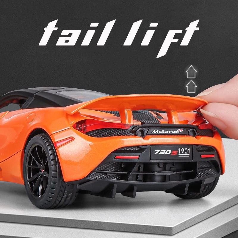 Mô Hình Xe Hơi Mclaren 720S Tỉ Lệ 1: 24 Bằng Hợp Kim Có Đèn Và Nhạc