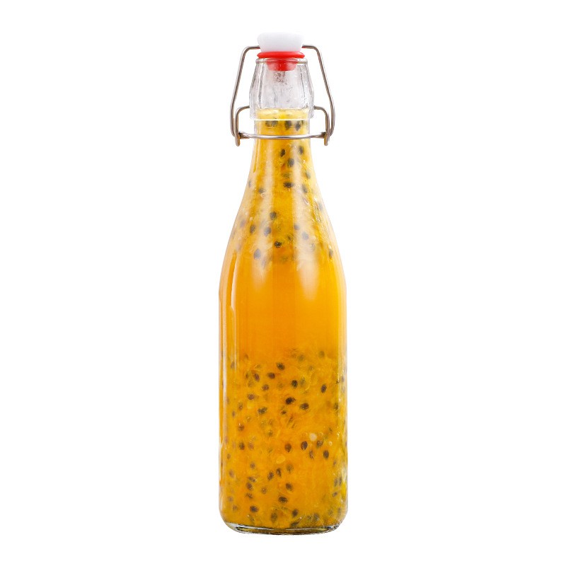 Chai thủy tinh nắp gài 1 lít cao cấp