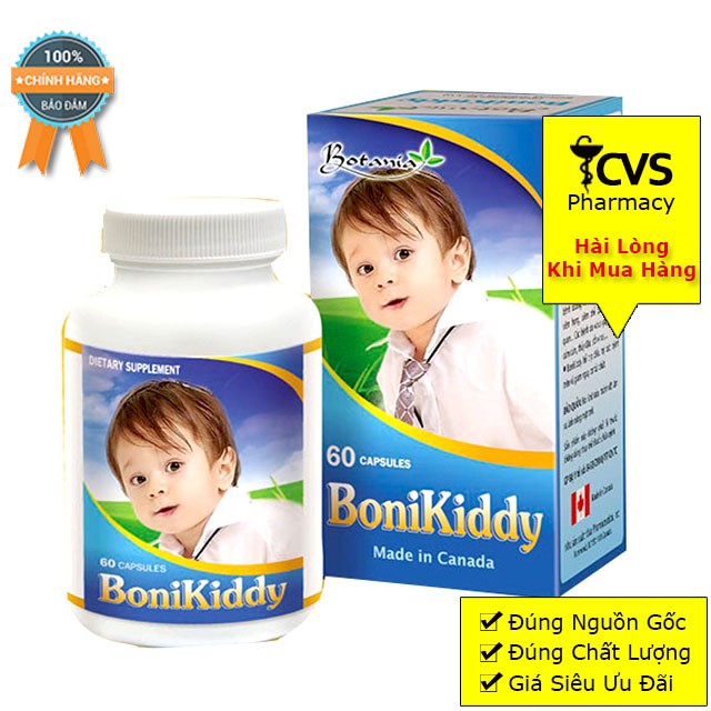 Bonikiddy - Viên Uống Nâng Cao Sức Đề Kháng Cho Trẻ (Hộp 60 Viên)