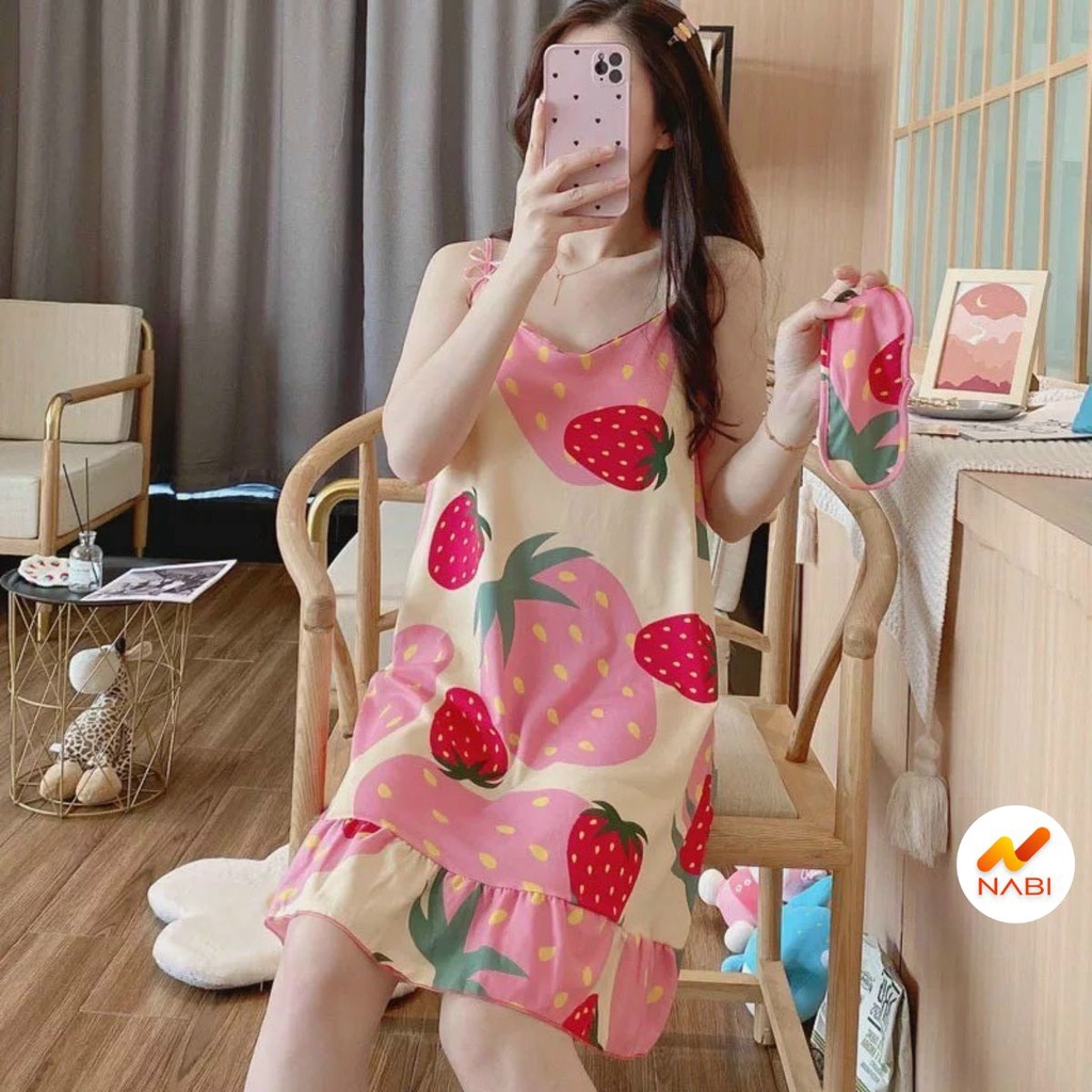 Váy NgủFREESHIPVÁY NGỦ 2 DÂY HOT HIT AN01 (4 màu kèm video)