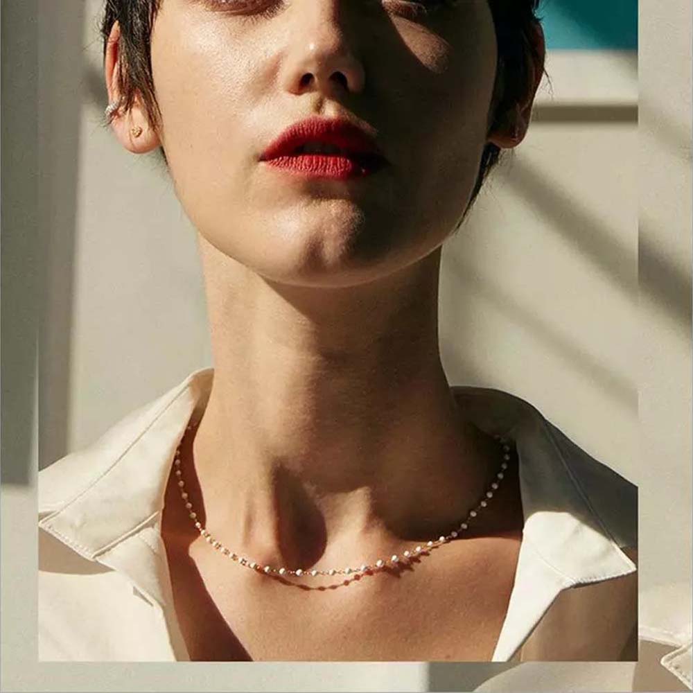 Vòng Cổ Choker Đính Ngọc Trai Giả Thời Trang Cho Nữ