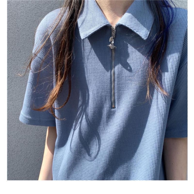 [Spot] Chân Váy Chữ A Dáng Rộng Dài Qua Gối Viền Xếp Nếp Màu Xanh Bạc Hà Đơn Giản Phong Cách Hàn Quốc Thời Trang