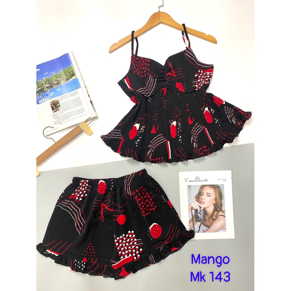 Đồ bộ đùi 2 dây thời trang