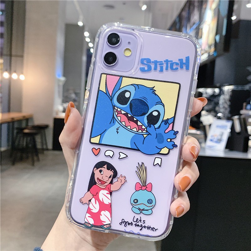 Ốp Lưng Silicon Chống Sốc Stitch - I035