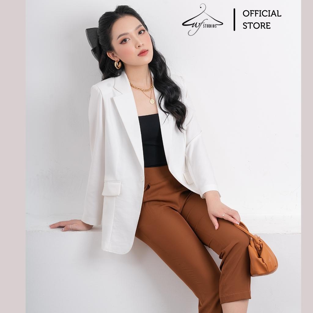 Áo khoác blazer, áo vest nữ kiểu Hàn Quốc tay dài, chất vải đẹp, nhiều màu Blz02 - Thời trang công sở WFstudios