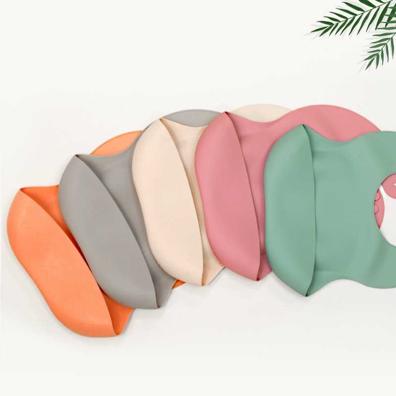 Yếm Ăn Ba Chiều Bằng Silicone Siêu Mềm Chống Thấm Nước Kích Thước Lớn Dành Cho Trẻ Em