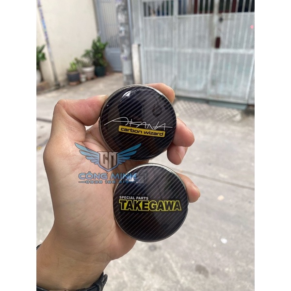 Logo Decal Nắp Bình Xăng Carbon Takegawa,Akana Carbon wizard