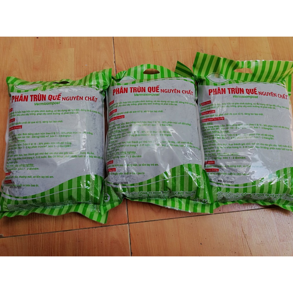 Phân Trùn Quế Nguyên Chất Lavamix 2Kg Phân Hữu Cơ Bón Rau và Cây Cảnh, Trộn Giá Thể Trồng Cây