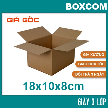 [HCM] - Size 18x10x8 Thùng Carton, hộp carton đóng hàng