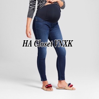 Quần jean dài legging cho mẹ bầu dư xịn