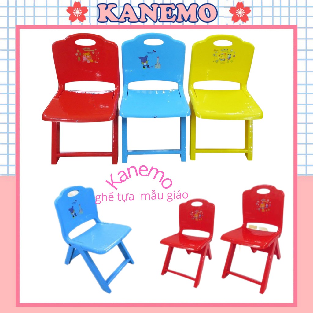 Ghế tựa gâp Kanemo học sinh nhựa cao cấp ghế tựa gấp việt nhật cho bé