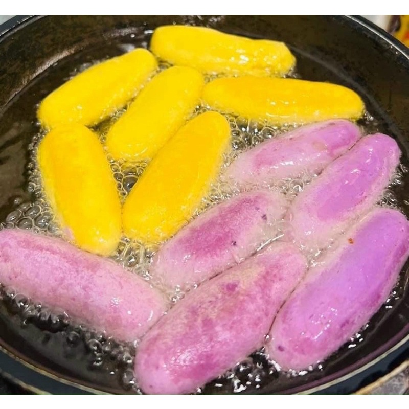 [HỎA TỐC SG] Khoai mỡ chiên mix khoai lang giòn thơm ăn vặt 500g